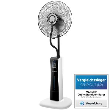 Standventilator Cooly mit Sprühnebel Weiß