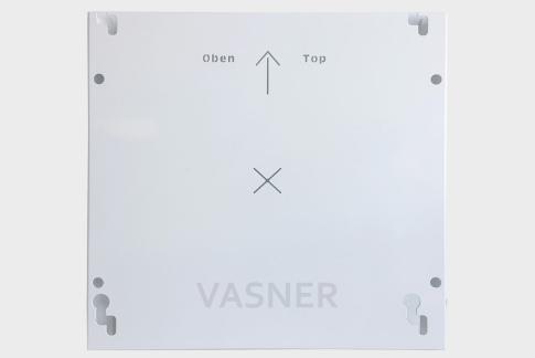 Infrarotheizung Zipris GR Glas Rahmenlos 400 Watt Weiß