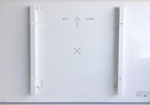Infrarotheizung Zipris GR Glas Rahmenlos 500 Watt Weiß