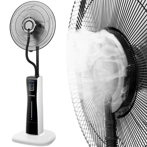 Standventilator Cooly mit Sprühnebel Weiß