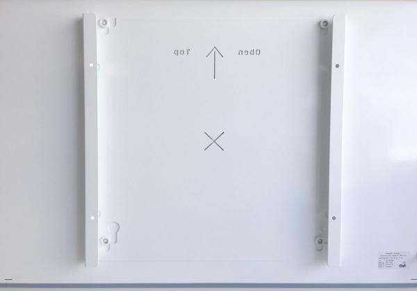 Infrarotheizung Zipris GR Glas Rahmenlos 600 Watt Weiß